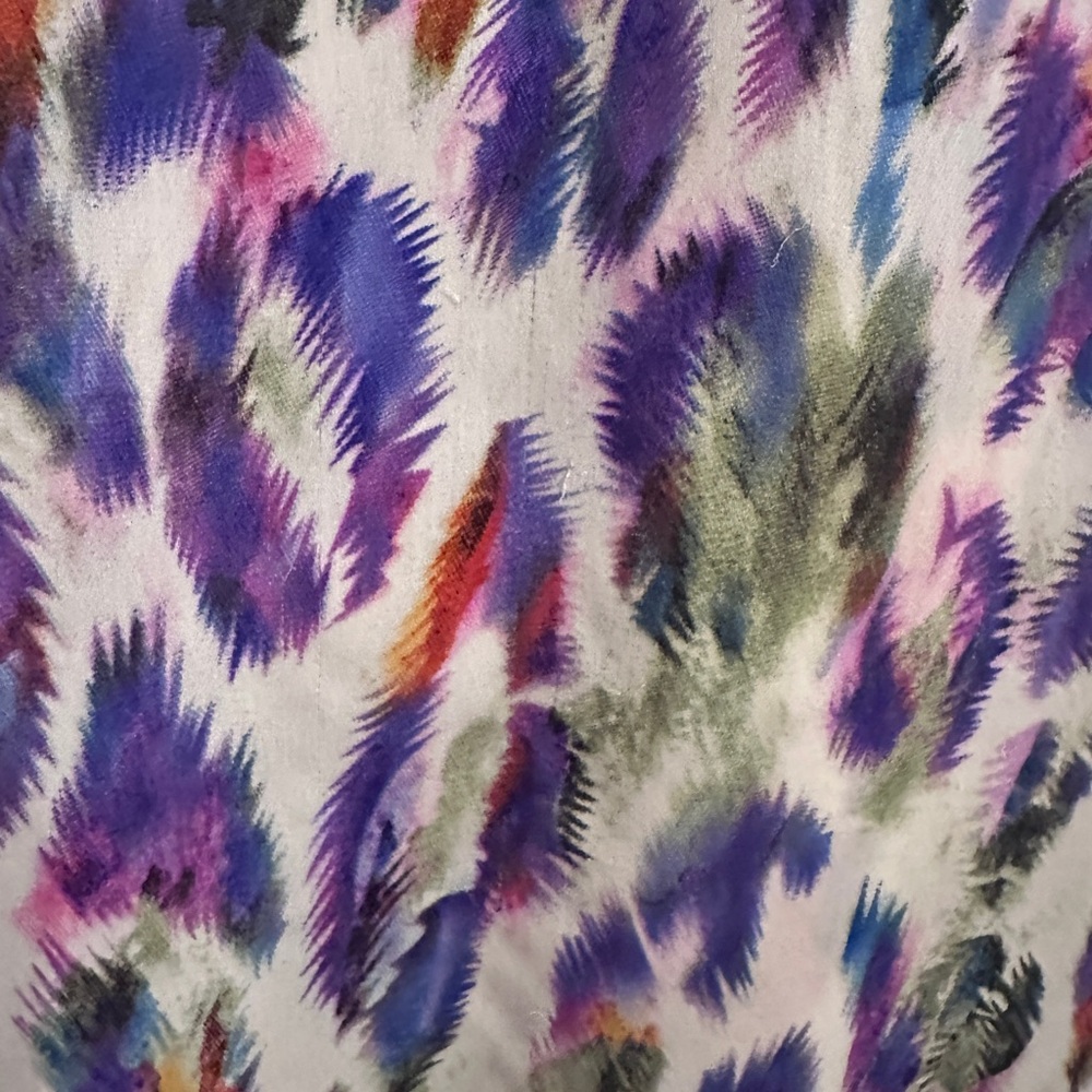 CAbi Multicolor Feather Print Short Sleeve Top - Picture 4 of 6